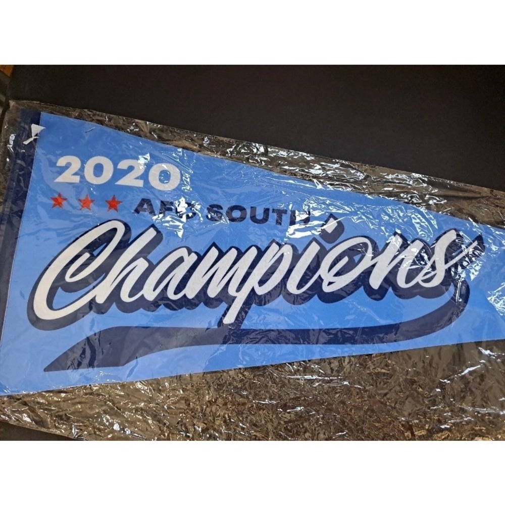 Tennessee Titans 2020 AFC South Champions Pennant NFL Football Blue Felt 30 Inch